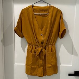 Mustard Yellow Romper